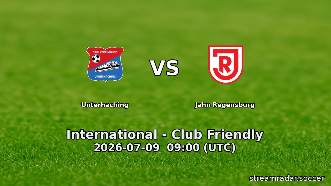 Unterhaching vs Jahn Regensburg