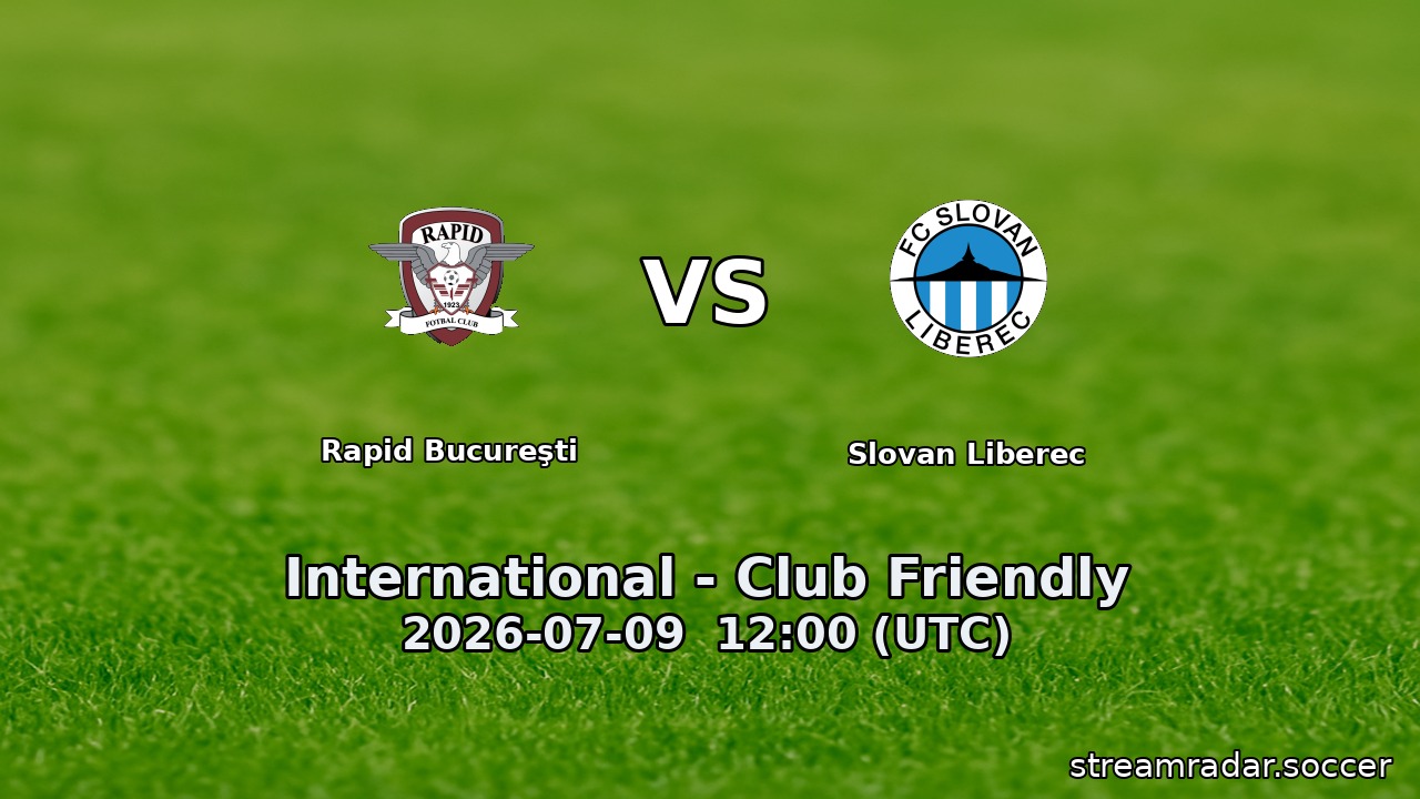 Rapid Bucureşti vs Slovan Liberec