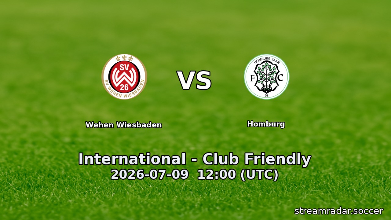 Wehen Wiesbaden vs Homburg