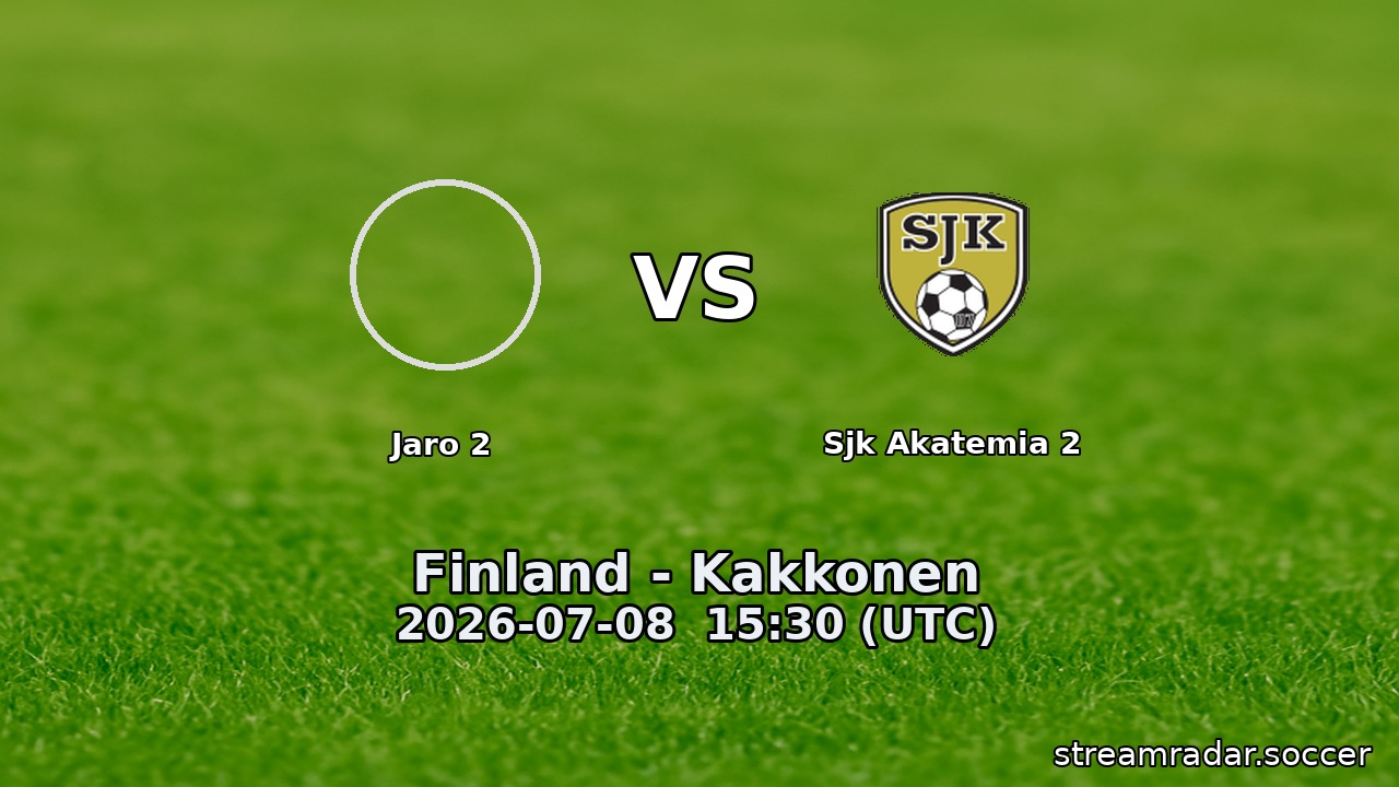 Jaro 2 vs Sjk Akatemia 2