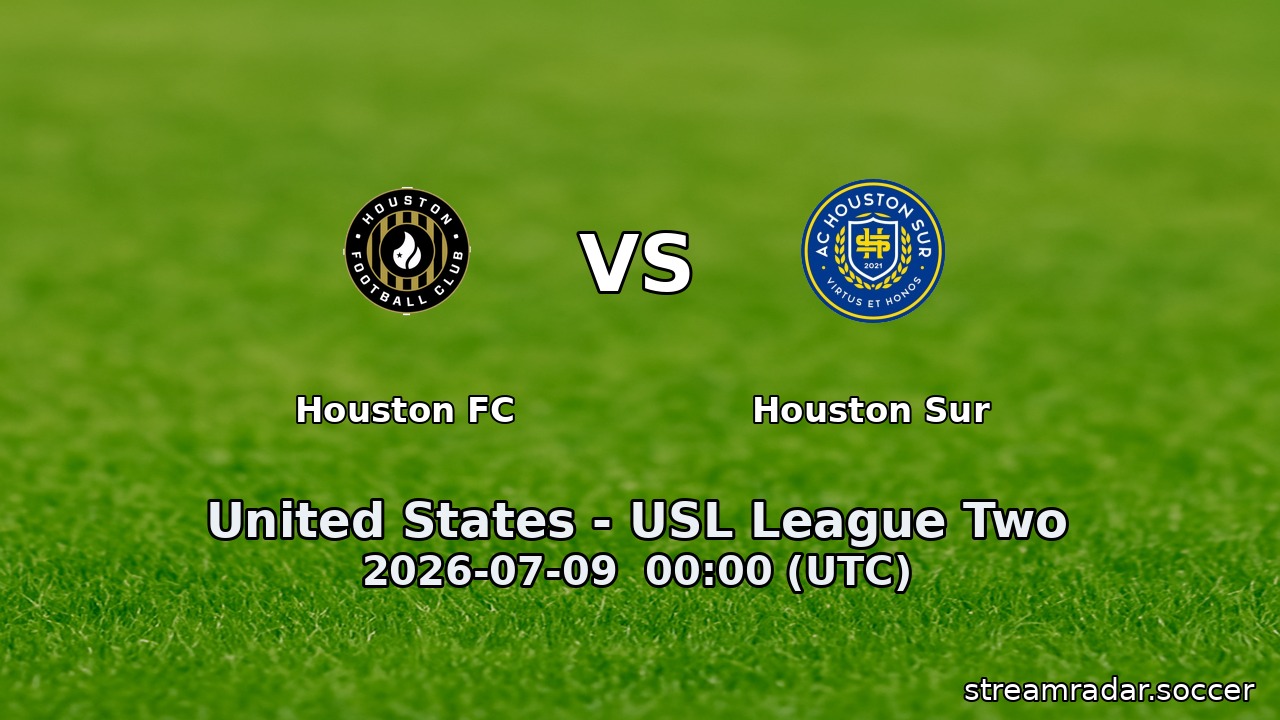 Houston FC vs Houston Sur