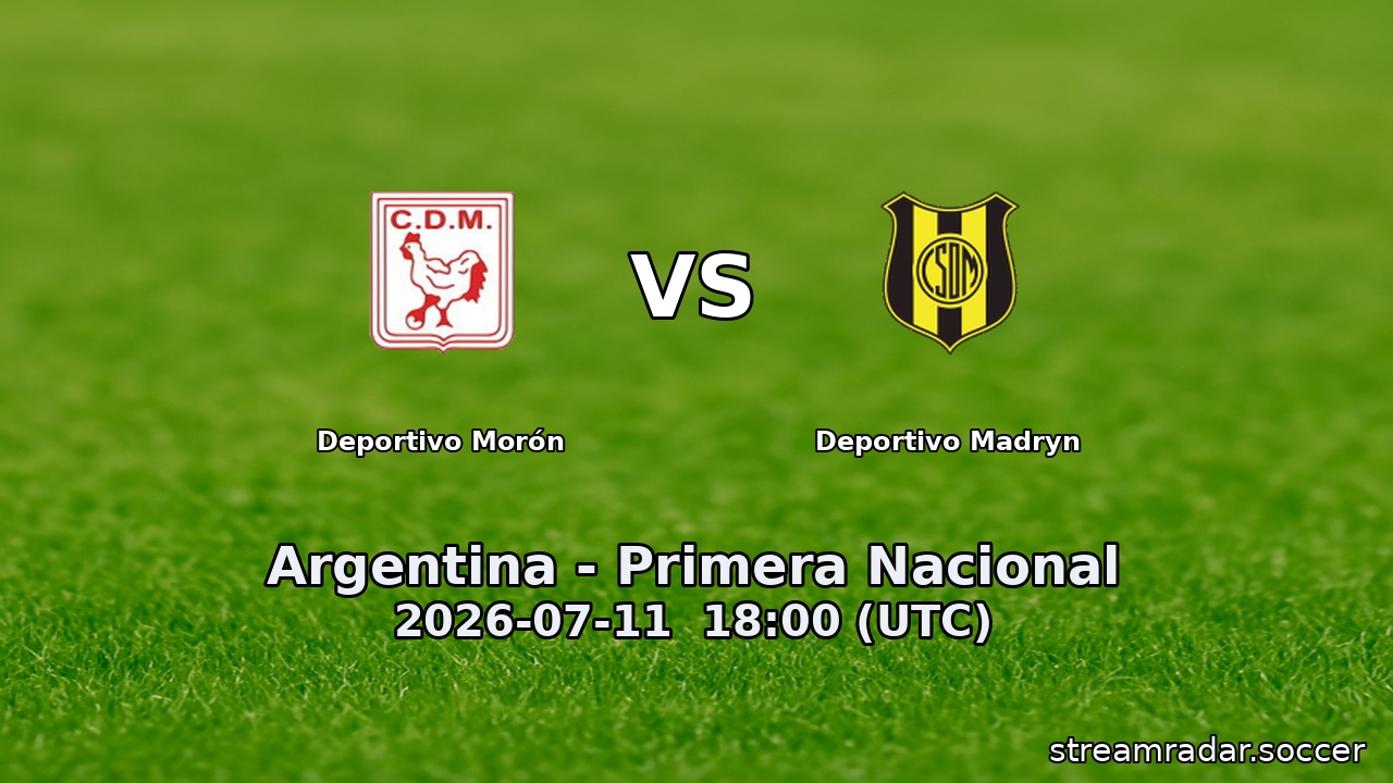 Deportivo Morón vs Deportivo Madryn