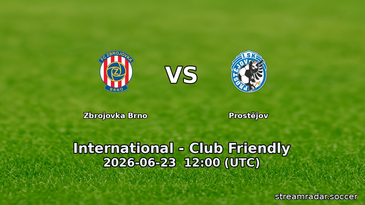 Zbrojovka Brno vs Prostějov