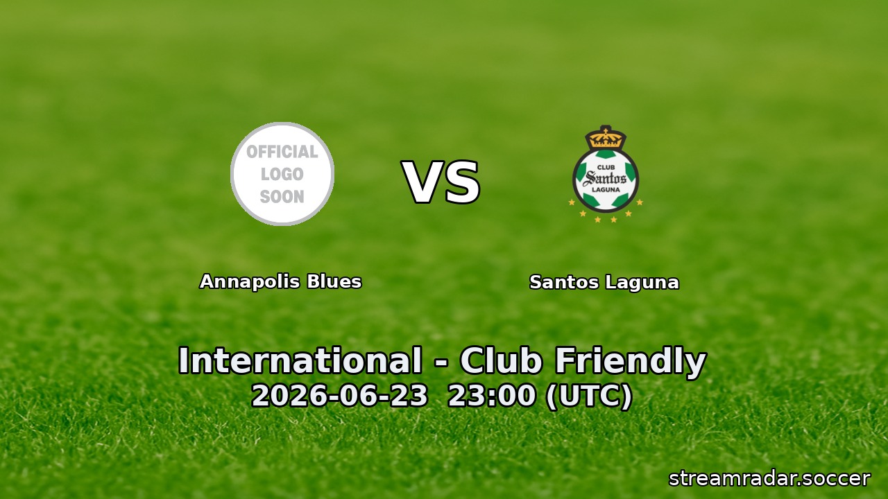 Annapolis Blues vs Santos Laguna