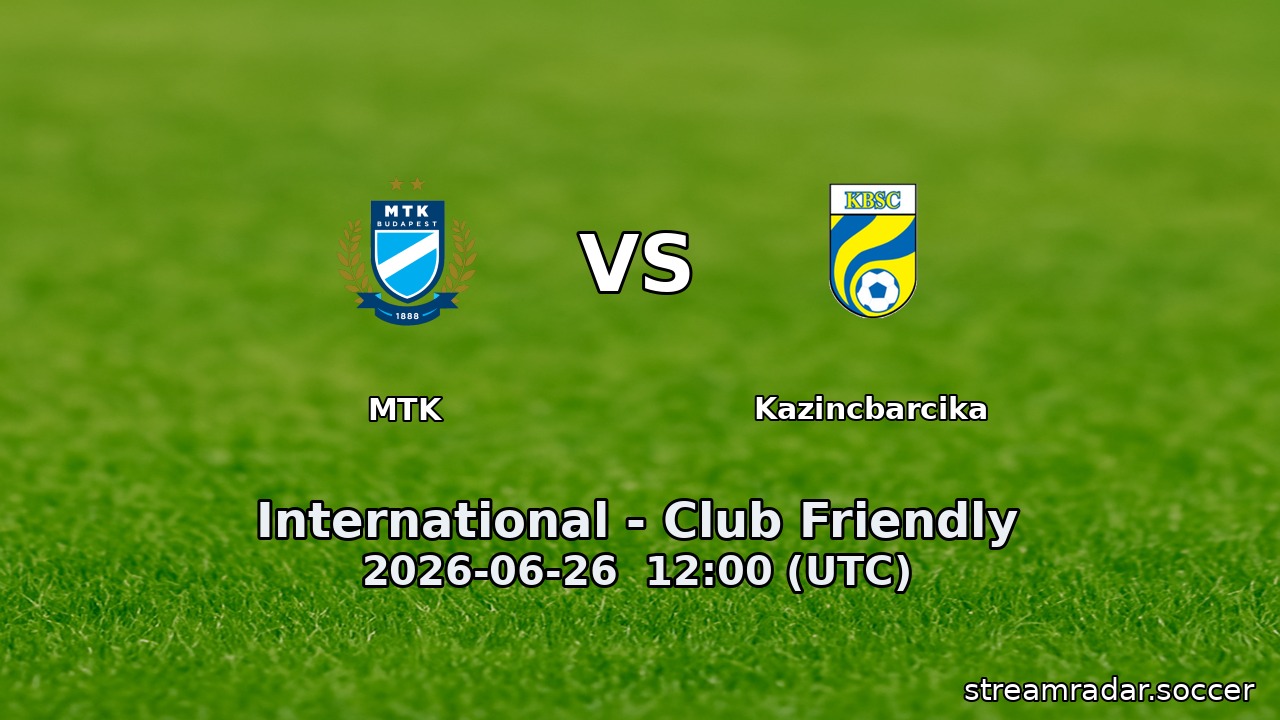 MTK vs Kazincbarcika