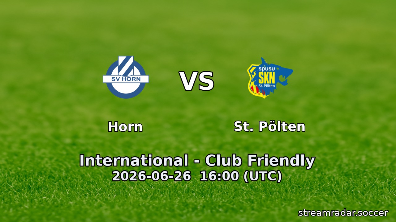 Horn vs St. Pölten