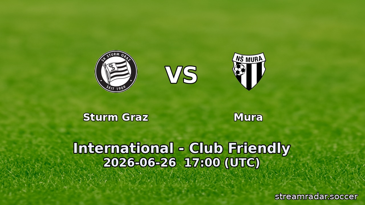 Sturm Graz vs Mura
