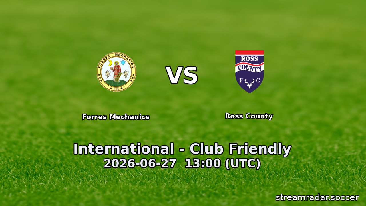 Forres Mechanics vs Ross County