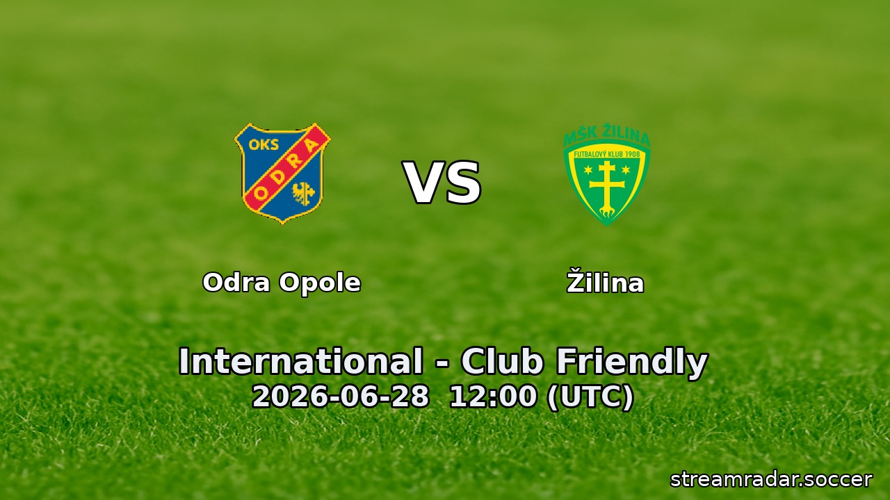 Odra Opole vs Žilina