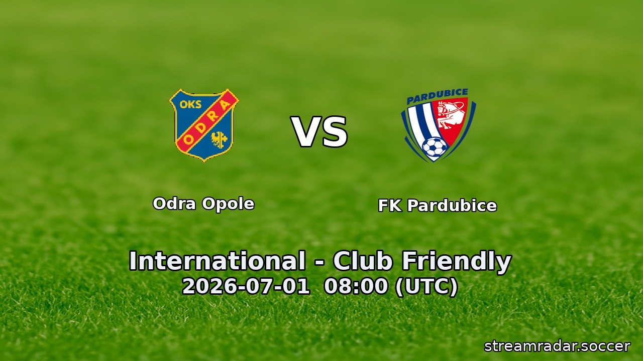 Odra Opole vs FK Pardubice