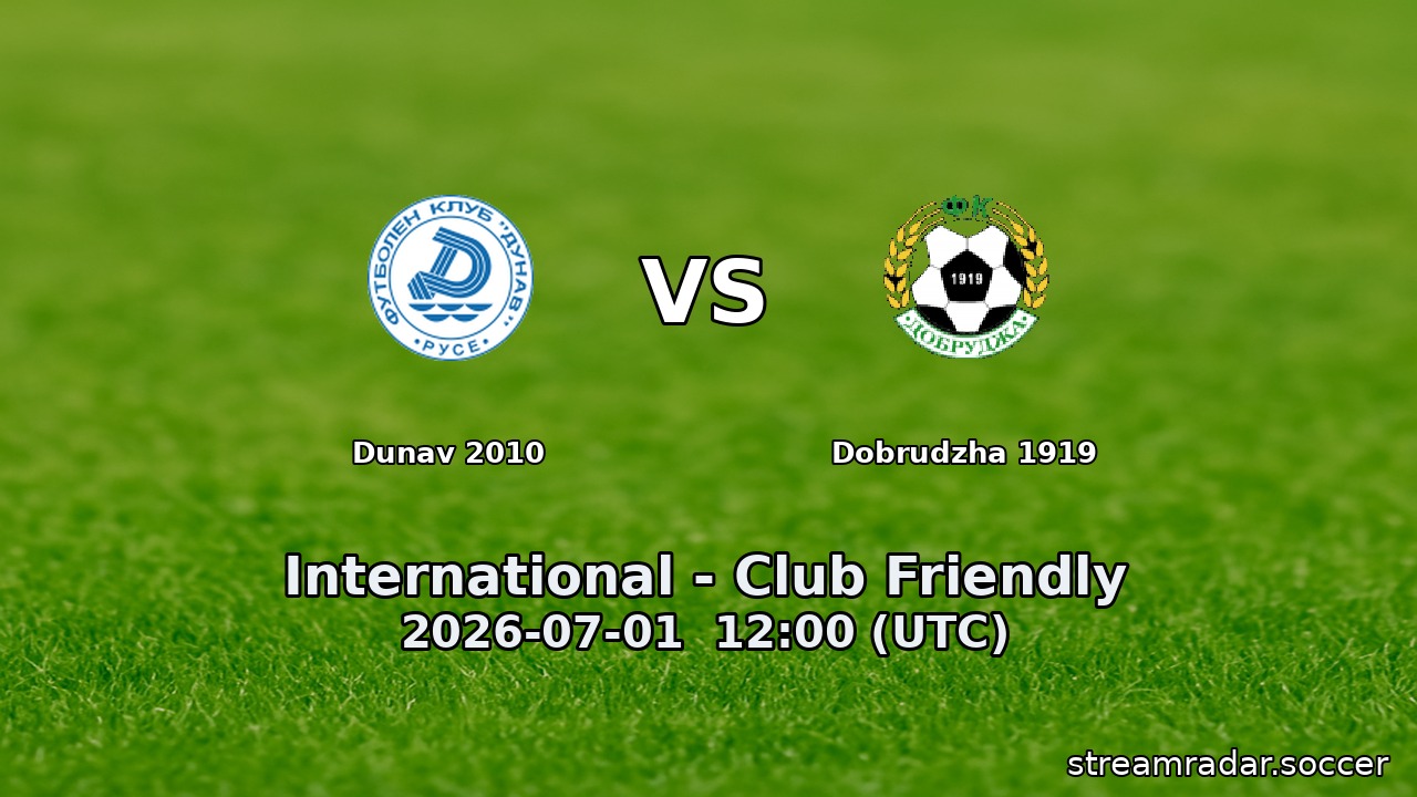 Dunav 2010 vs Dobrudzha 1919