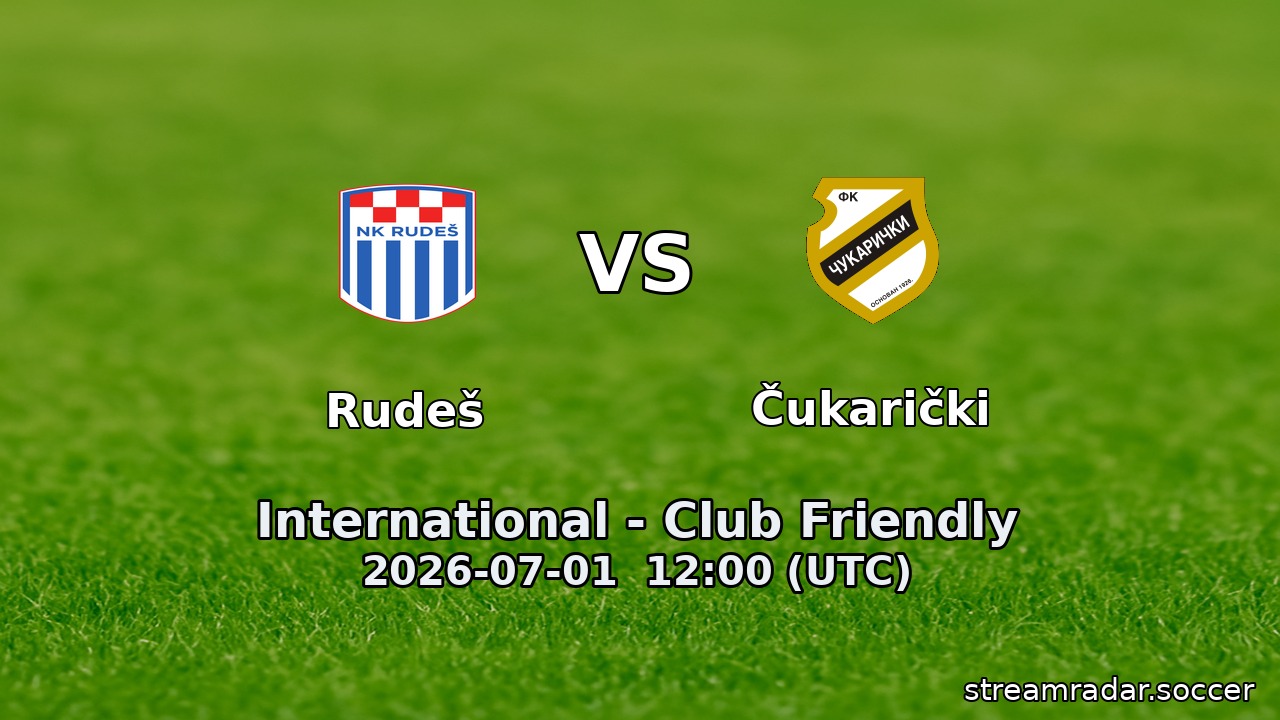 Rudeš vs Čukarički