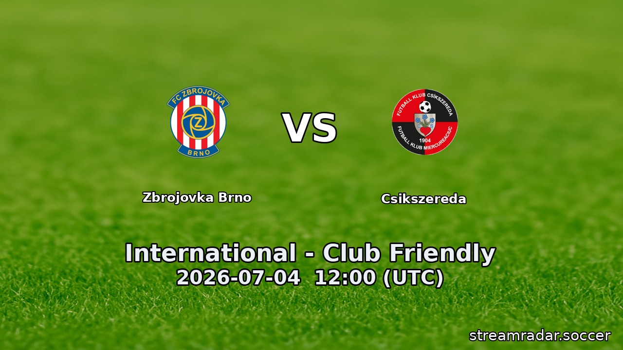 Zbrojovka Brno vs Csikszereda