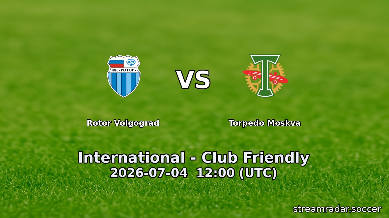 Rotor Volgograd vs Torpedo Moskva