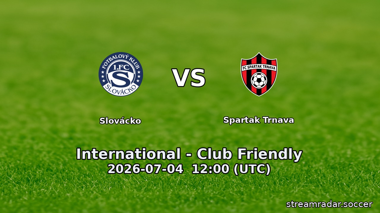 Slovácko vs Spartak Trnava