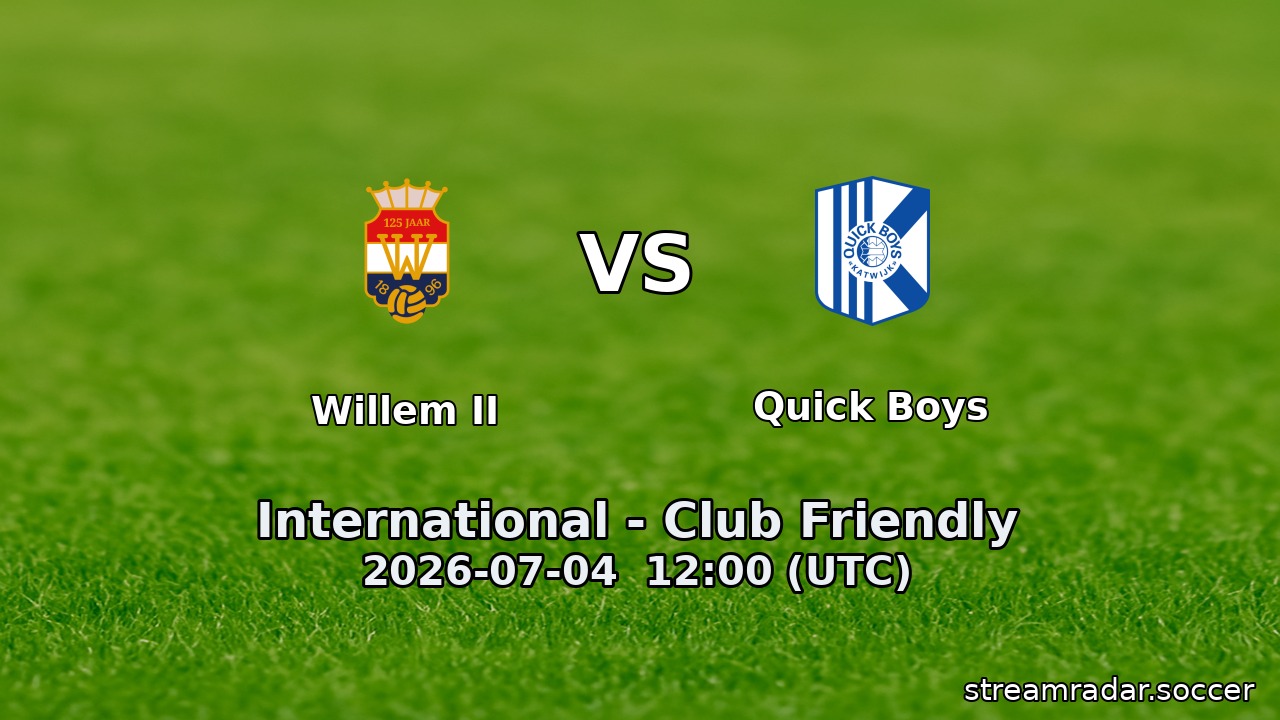 Willem II vs Quick Boys