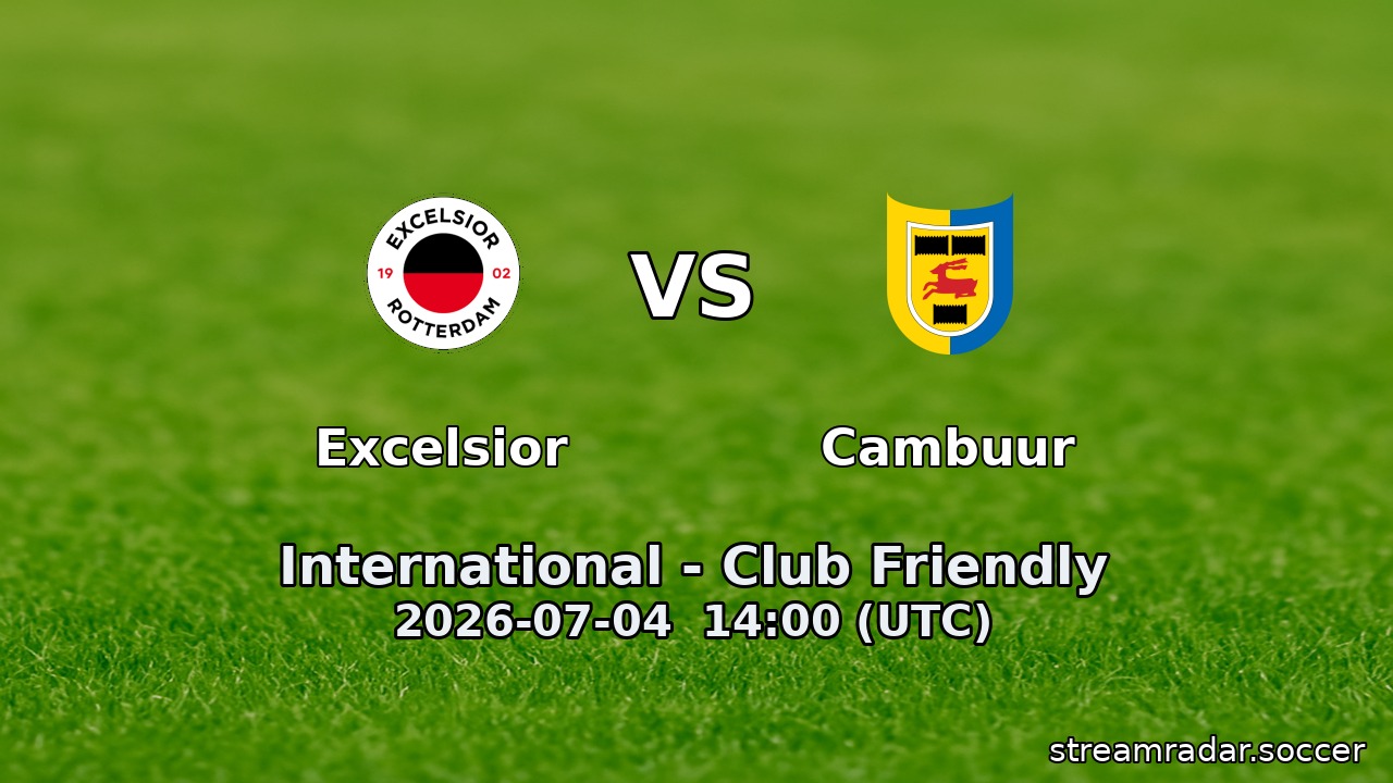 Excelsior vs Cambuur