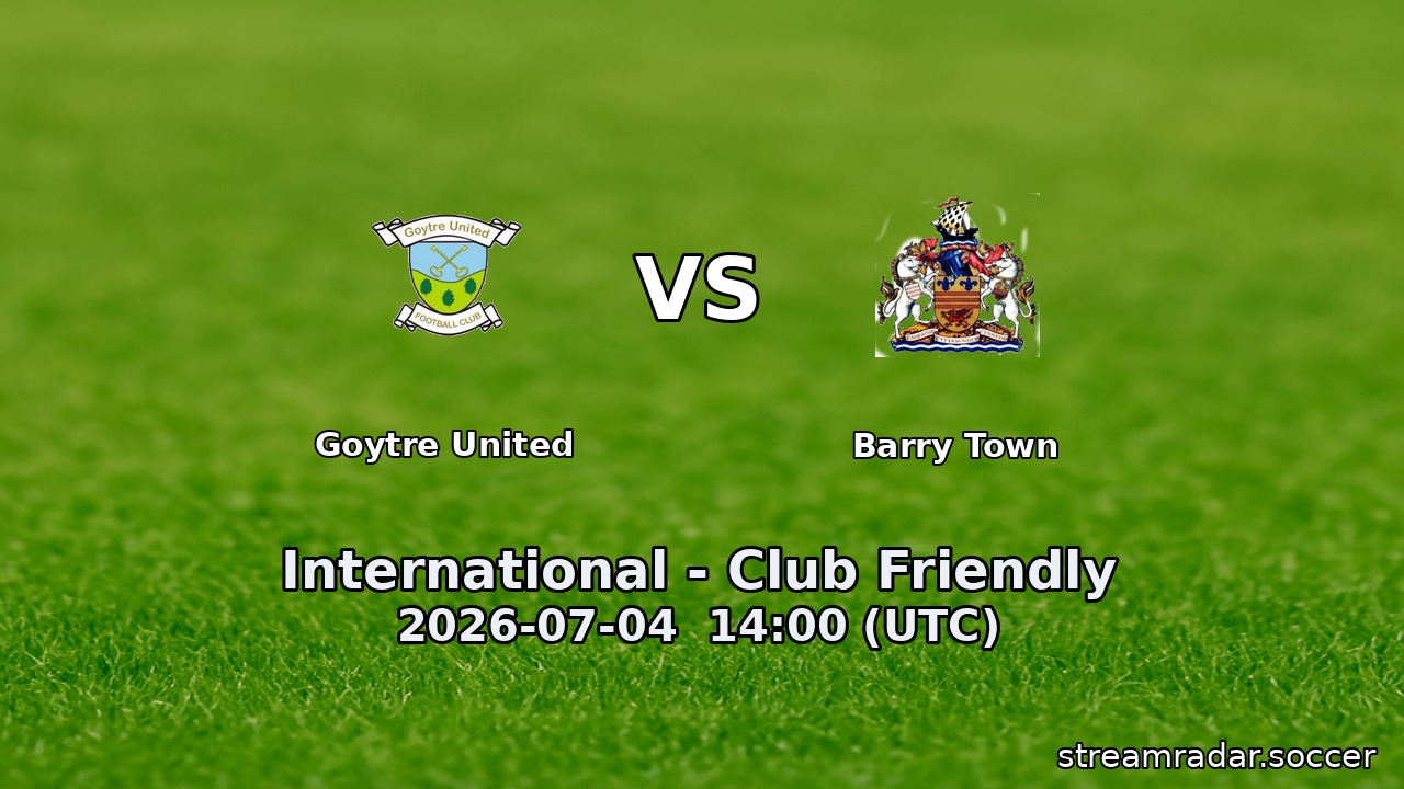 Goytre United vs Barry Town