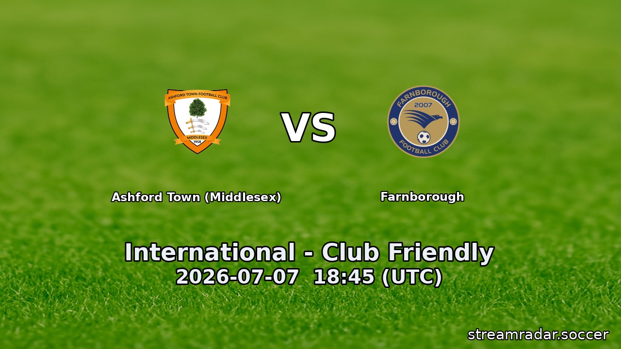 Ashford Town (Middlesex) vs Farnborough