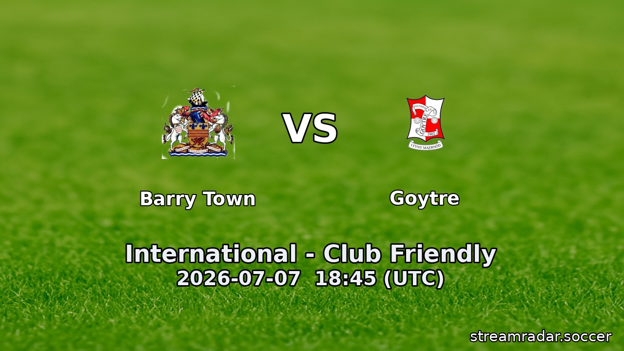 Barry Town vs Goytre
