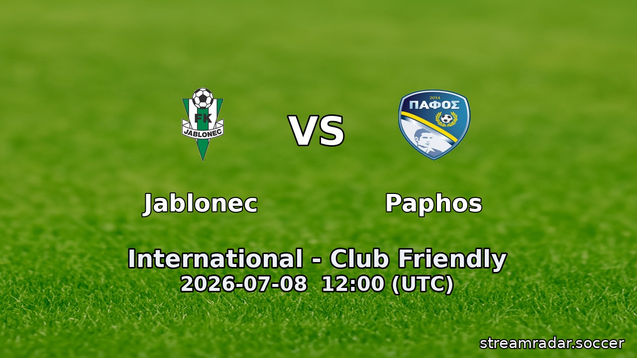 Jablonec vs Paphos