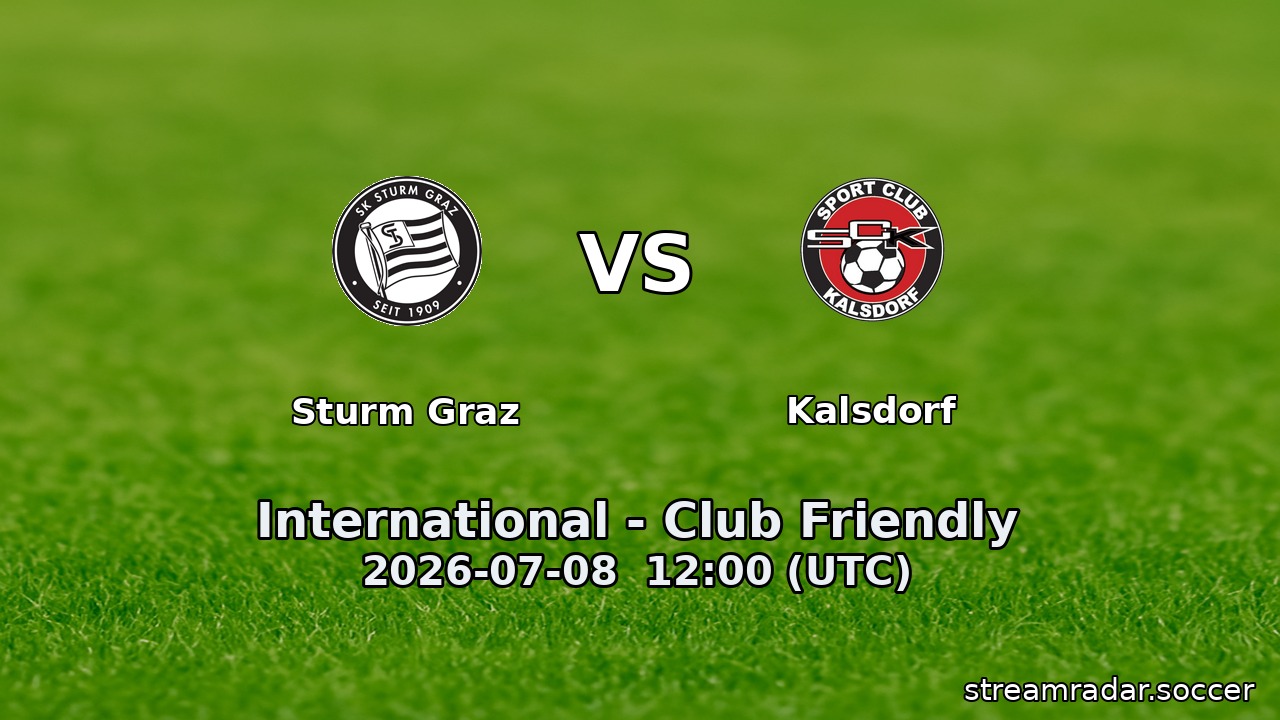Sturm Graz vs Kalsdorf