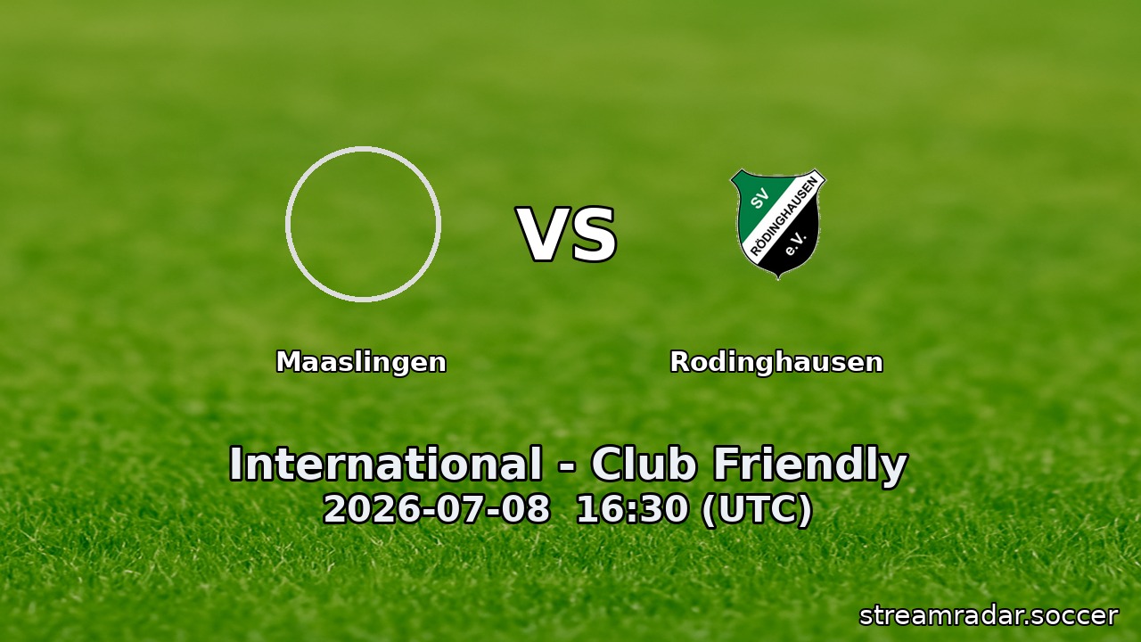 Maaslingen vs Rodinghausen