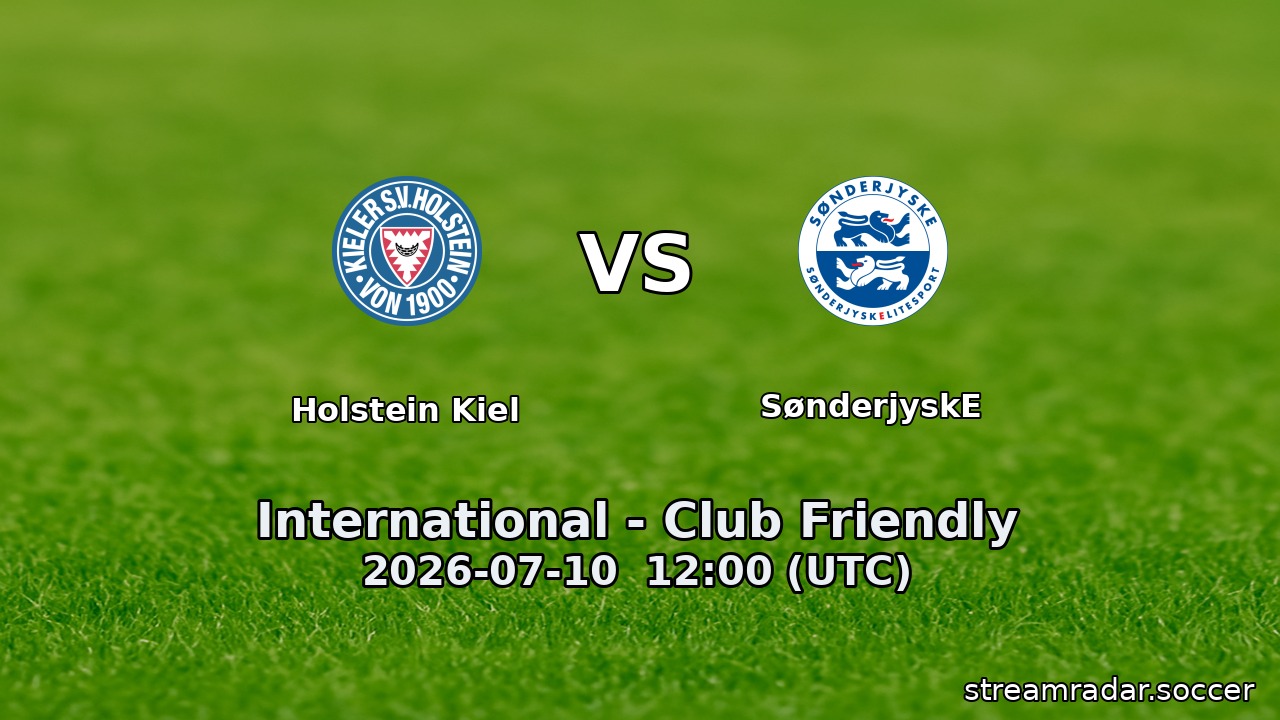 Holstein Kiel vs SønderjyskE