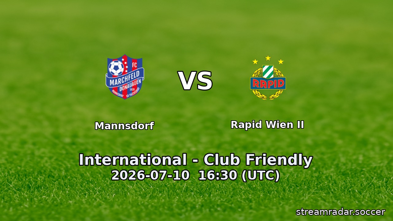 Mannsdorf vs Rapid Wien II