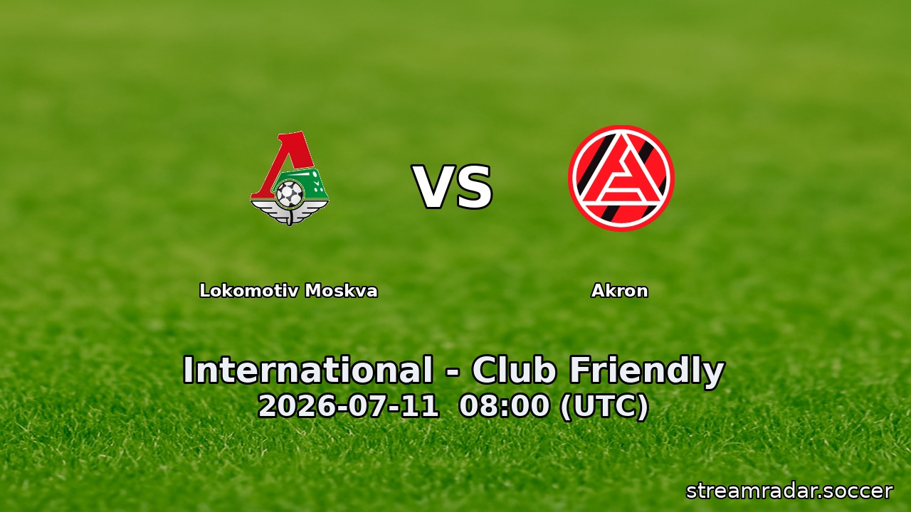 Lokomotiv Moskva vs Akron