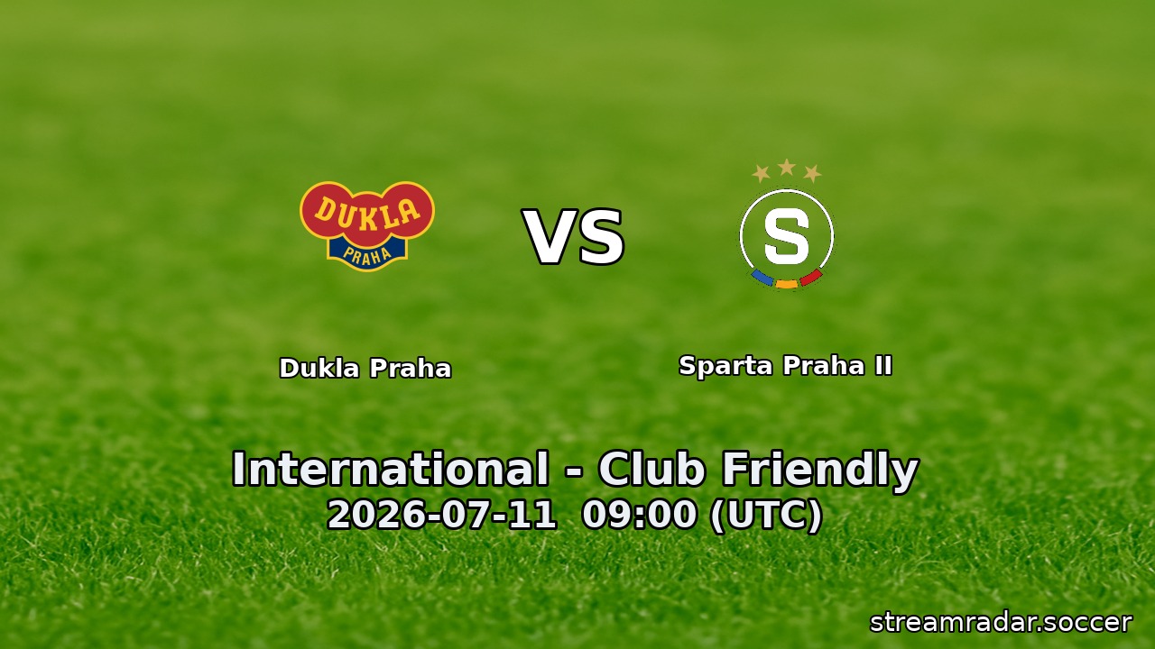 Dukla Praha vs Sparta Praha II