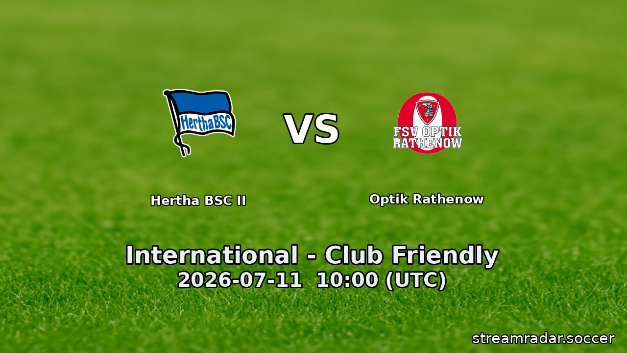 Hertha BSC II vs Optik Rathenow