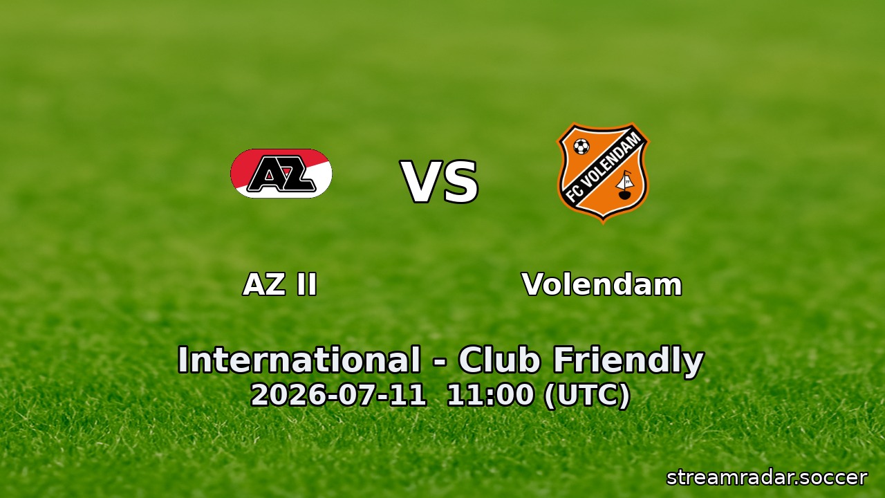 AZ II vs Volendam