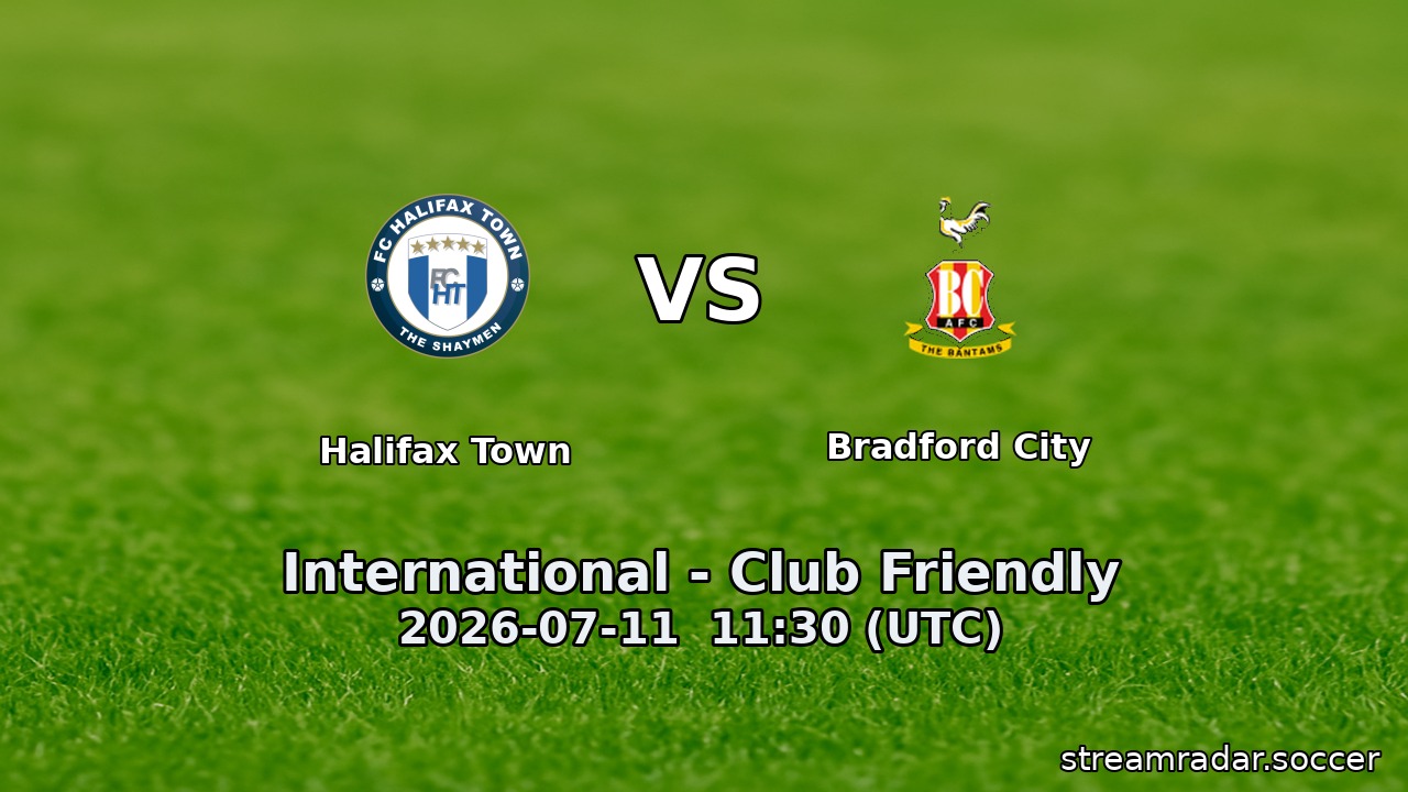 Halifax Town vs Bradford City