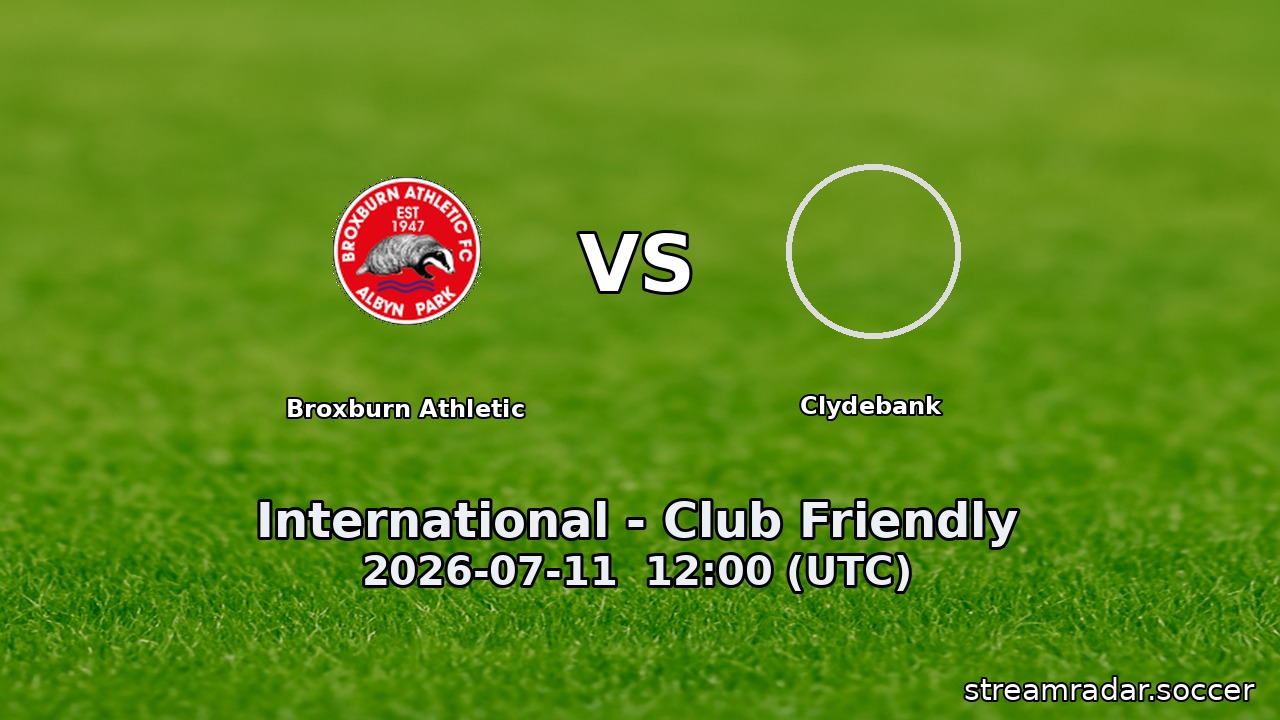 Broxburn Athletic vs Clydebank