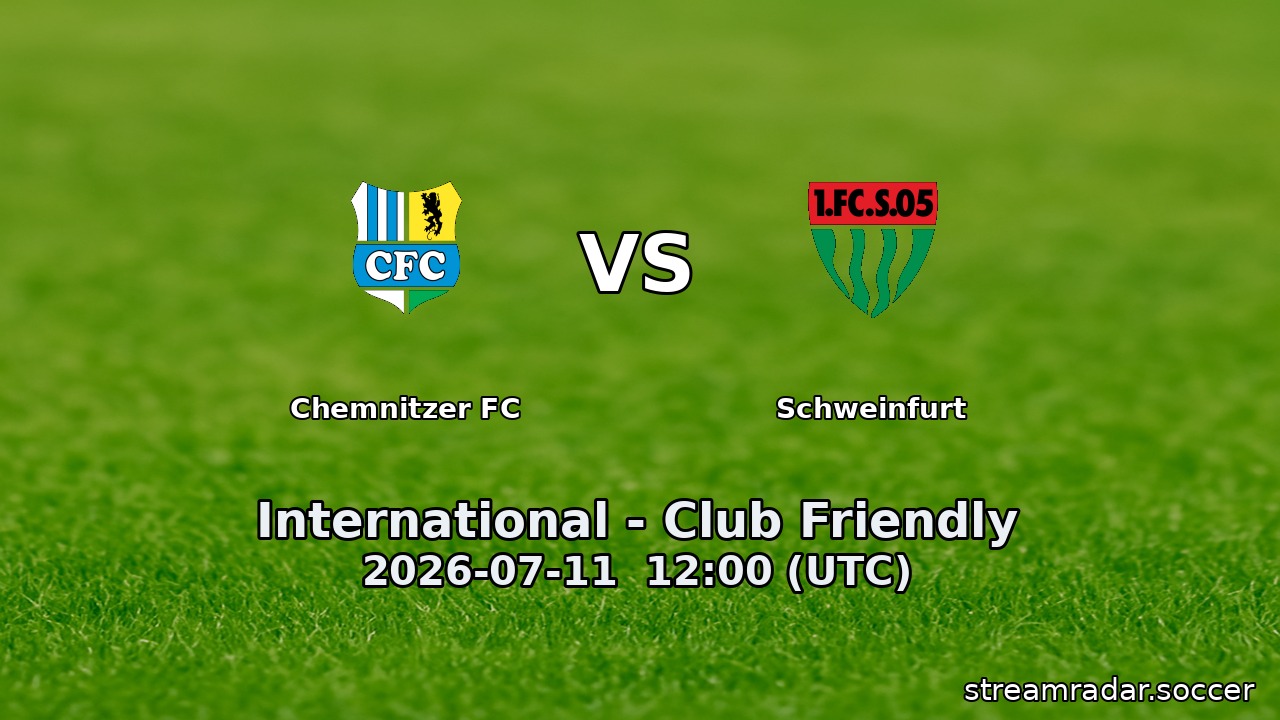 Chemnitzer FC vs Schweinfurt