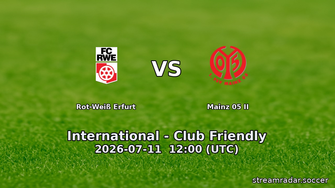 Rot-Weiß Erfurt vs Mainz 05 II