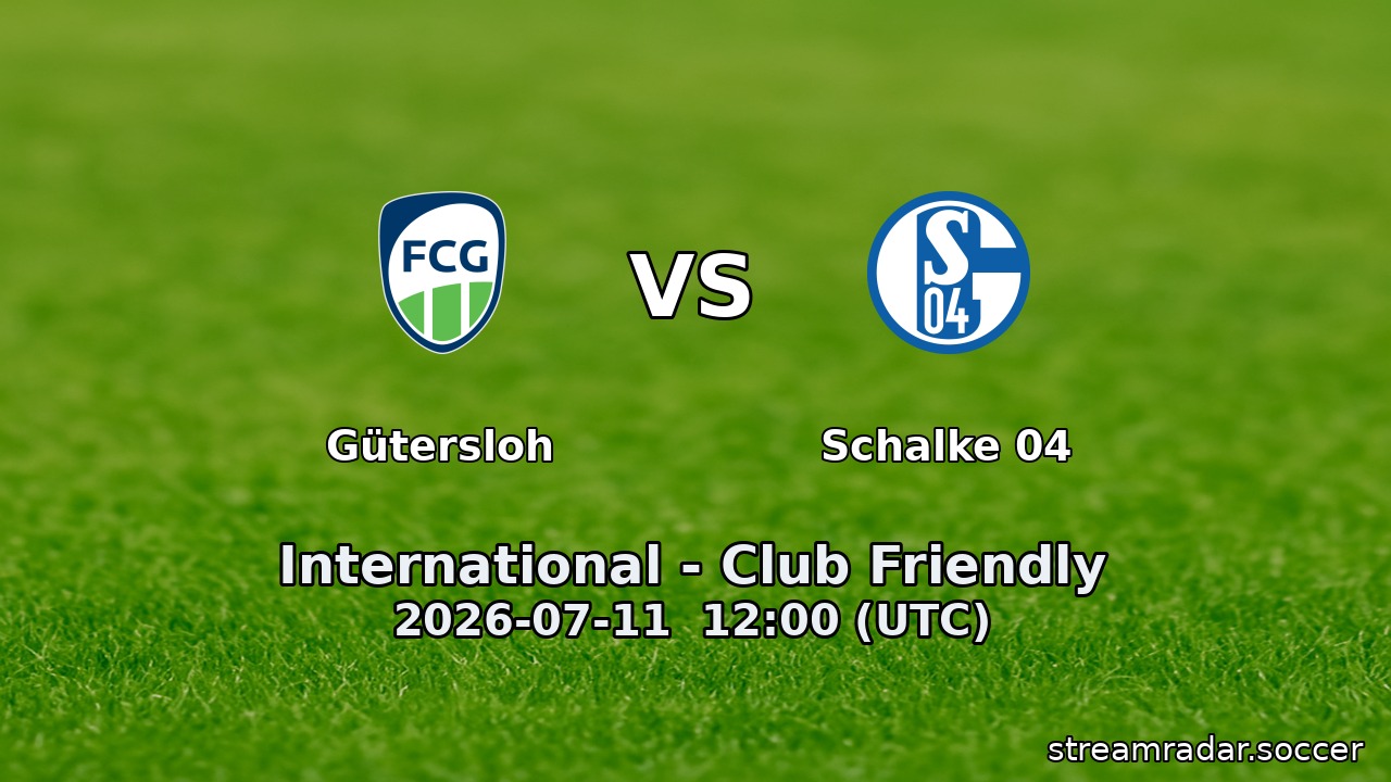 Gütersloh vs Schalke 04