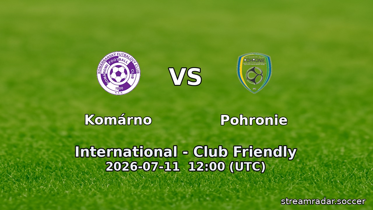 Komárno vs Pohronie