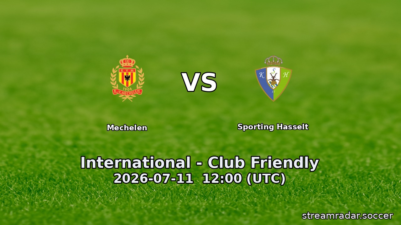 Mechelen vs Sporting Hasselt