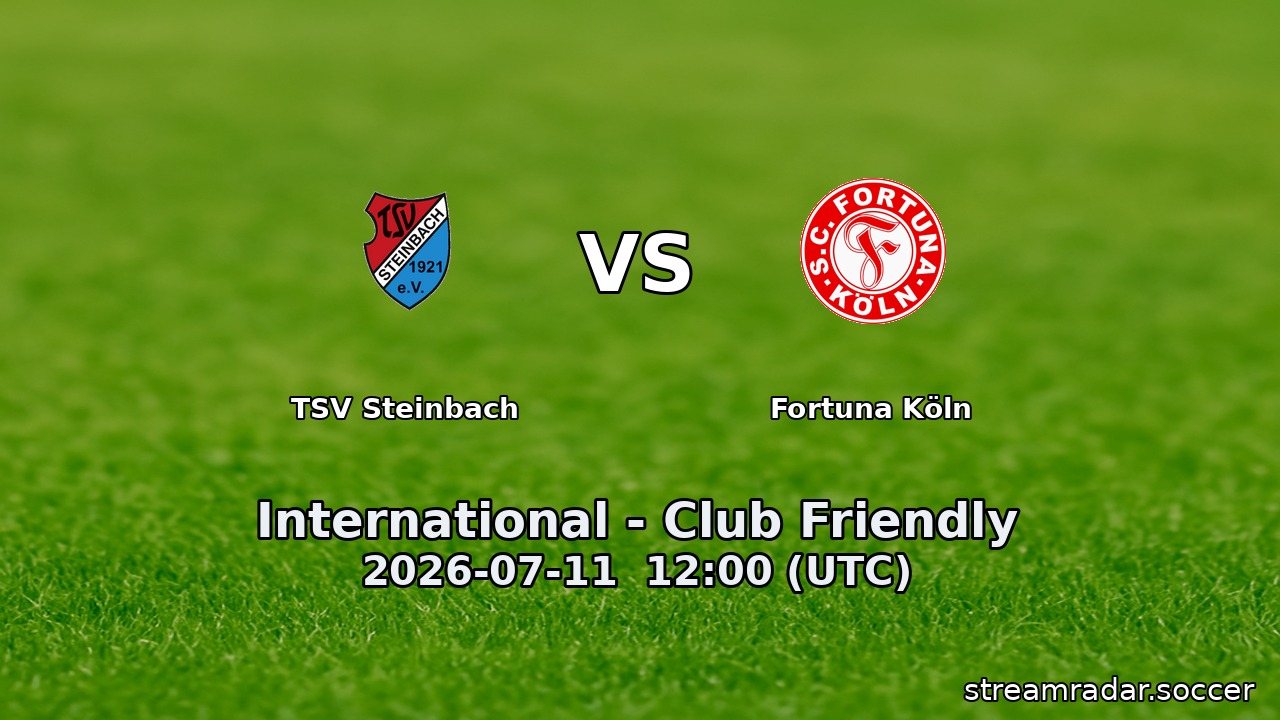 TSV Steinbach vs Fortuna Köln