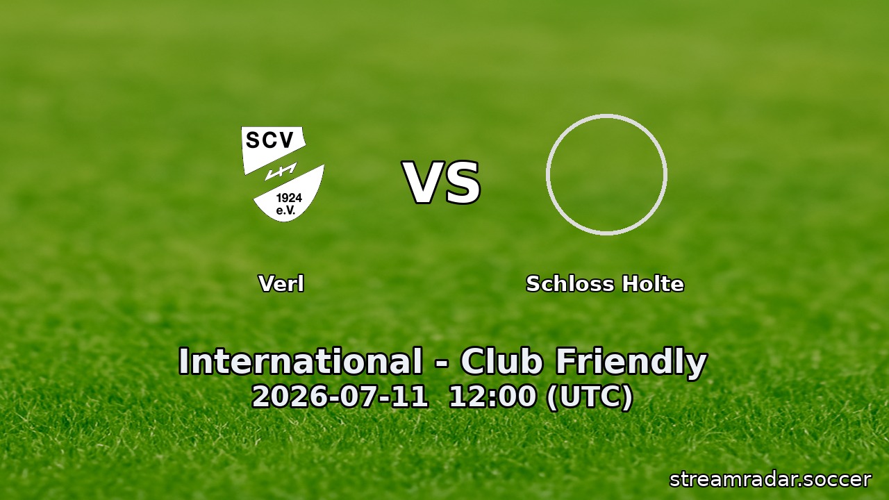 Verl vs Schloss Holte