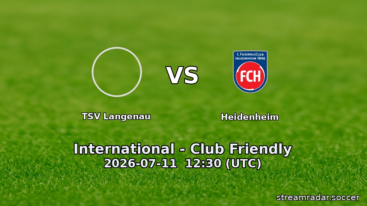 TSV Langenau vs Heidenheim