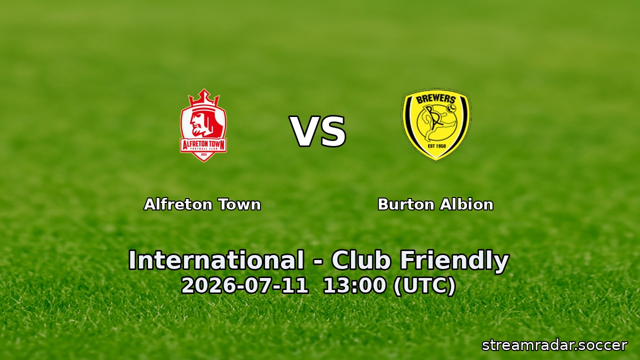 Alfreton Town vs Burton Albion
