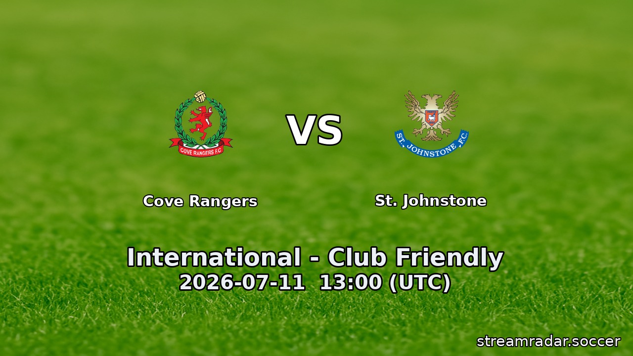Cove Rangers vs St. Johnstone