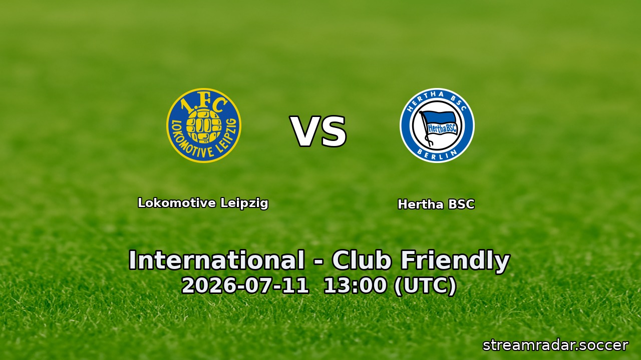 Lokomotive Leipzig vs Hertha BSC