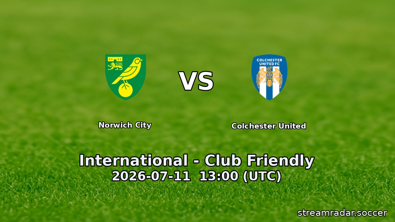Norwich City vs Colchester United