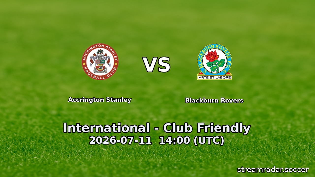 Accrington Stanley vs Blackburn Rovers