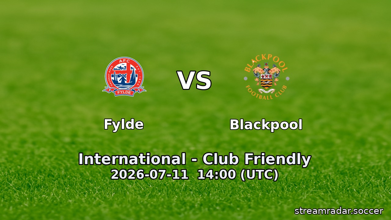 Fylde vs Blackpool