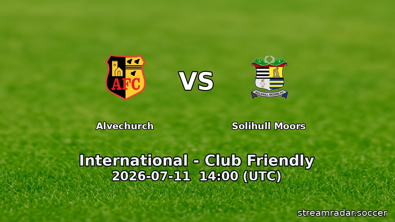 Alvechurch vs Solihull Moors